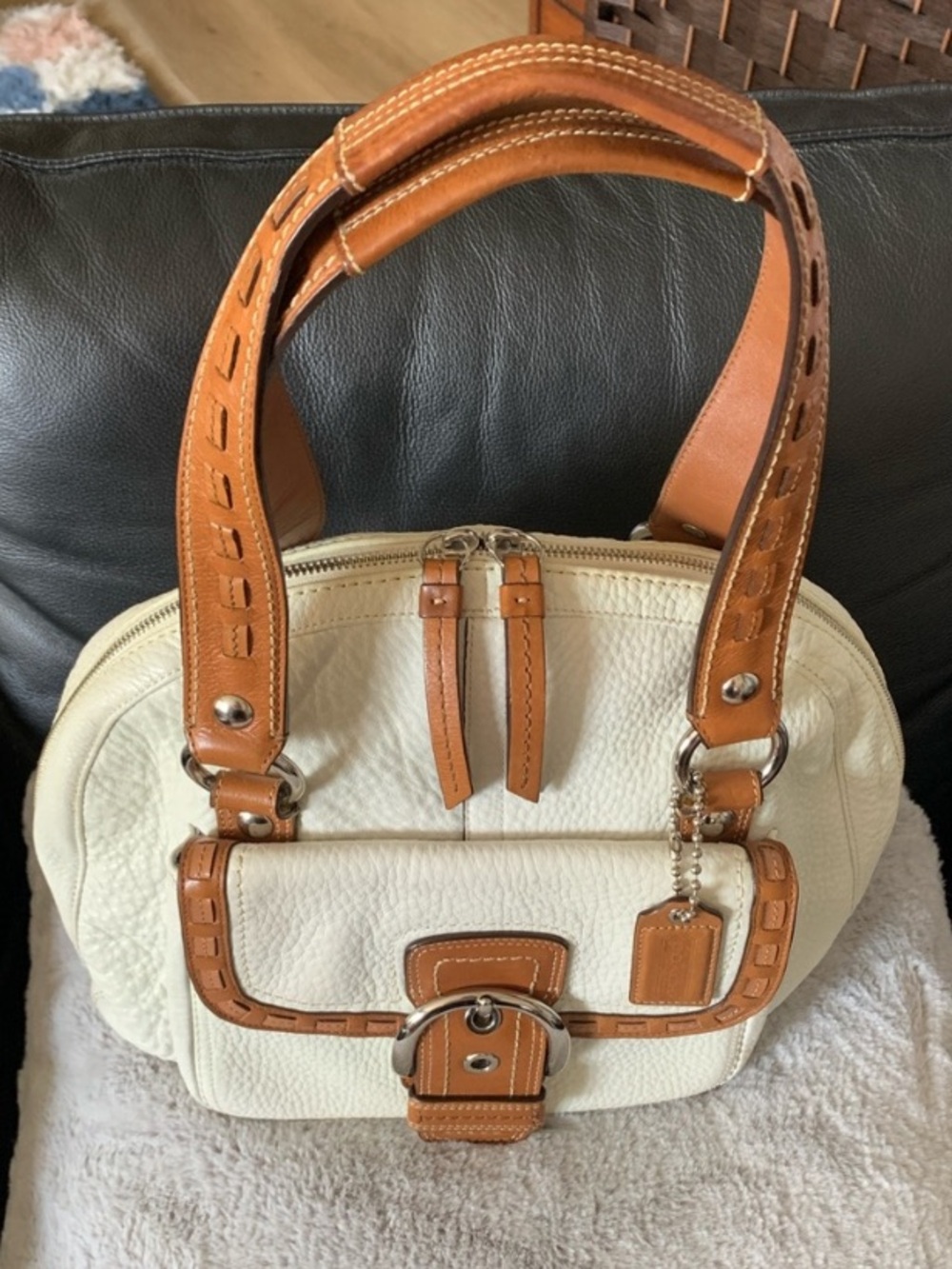 Soho Courtney Large Leather Dome Satchel Set